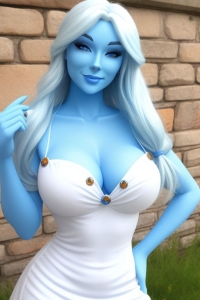 Real Life Smurfette With Big Boobs